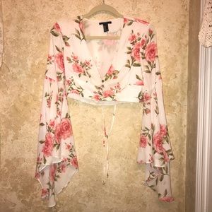Forever 21 Floral Crop Top